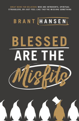 Hansen - Blessed are the misfits: great news for believers who are introverts, spiritual strugglers, or just feel like theyre missing something
