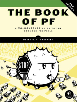 Hansteen The book of pf: a no-nonsense guide to the openbsd firewall