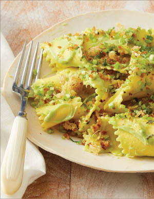 Avocado Pasta with a Crunchy Cilantro Stem Sprinkle Watermelon RindLime - photo 7