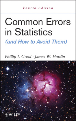 Hardin James William - Common Errors in Statistics (and How to Avoid Them)