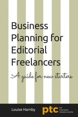 Harnby - Business planning for editorial freelancers: a guide for new starters