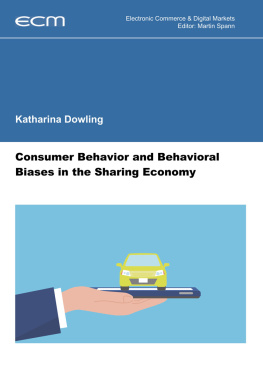 Katharina Dowling Consumer Behavior and Behavioral Biases in the Sharing Economy