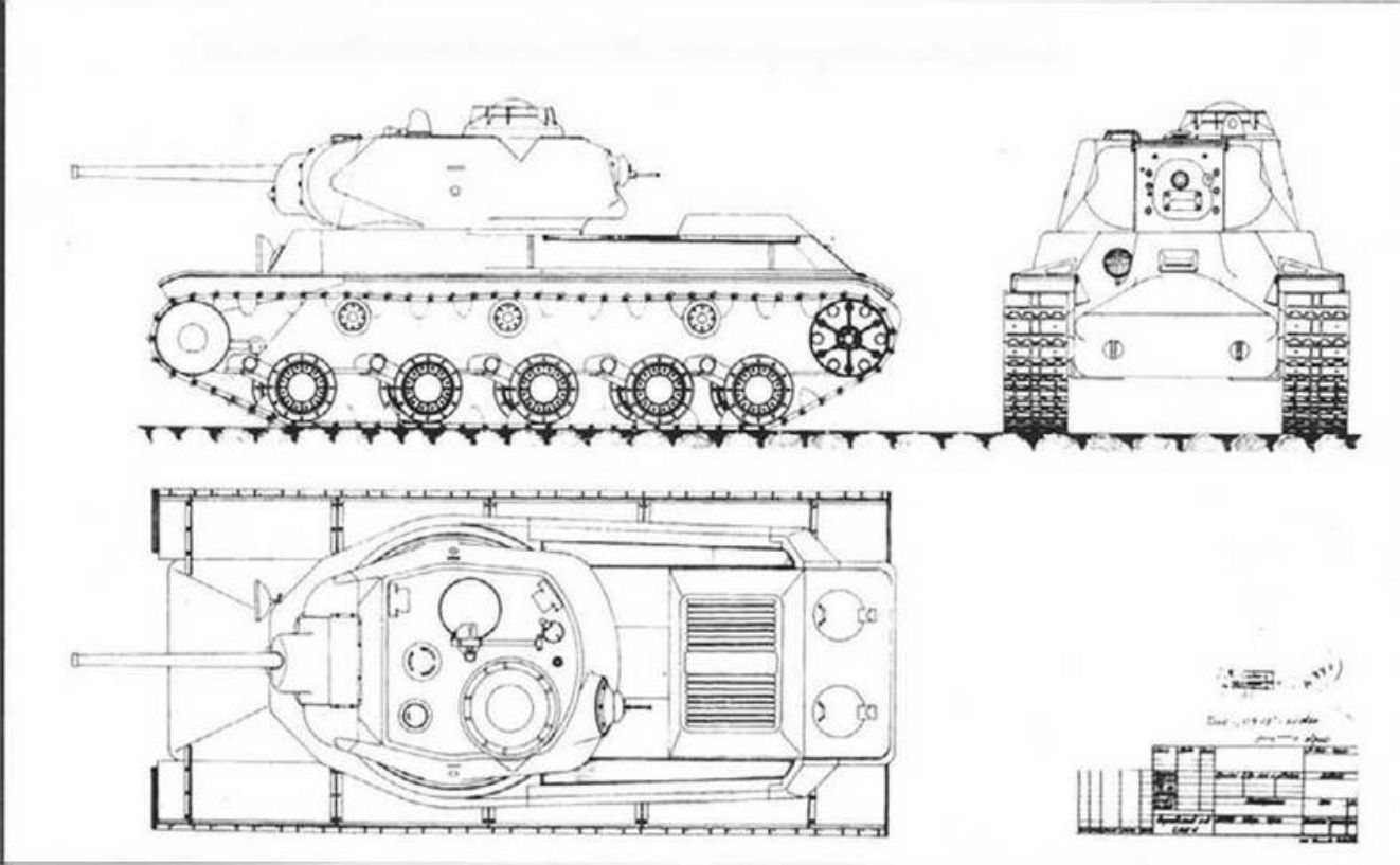 So the tank KV-13 should look like according to the approved project In - photo 2