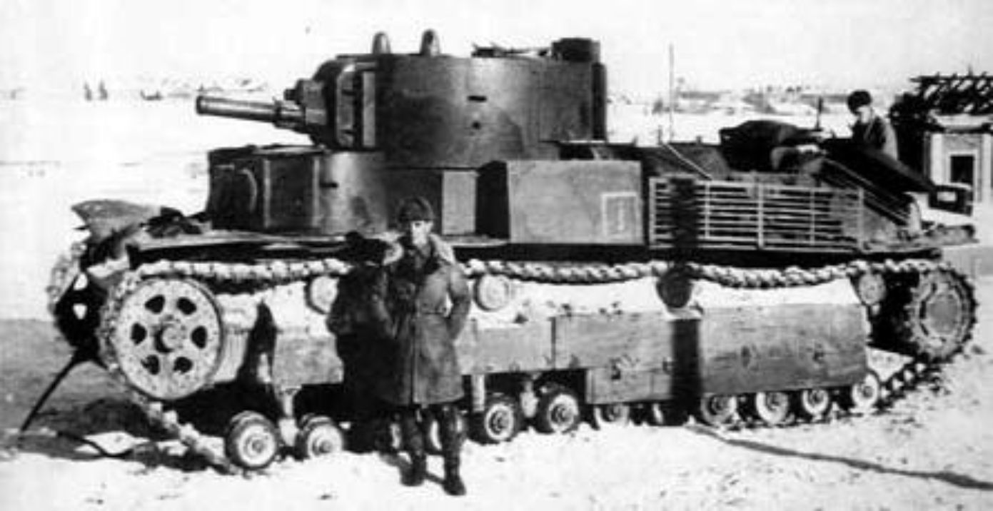 The multi-tower T-35 tank was recognized as the command of the Red Army by a - photo 2