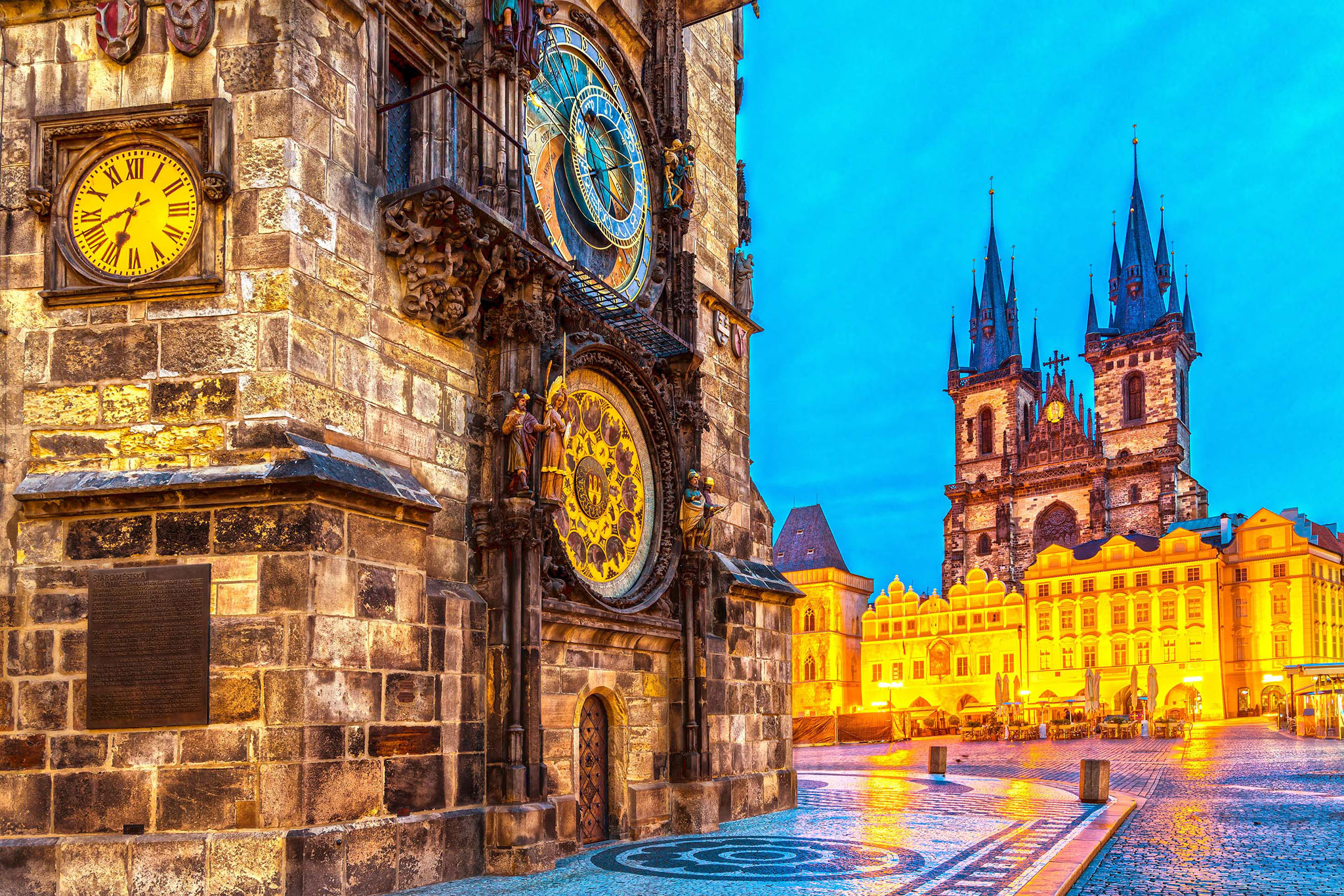 Astronomical Clock and Church of Our Lady Before Tn Pragues Old Town Square - photo 5