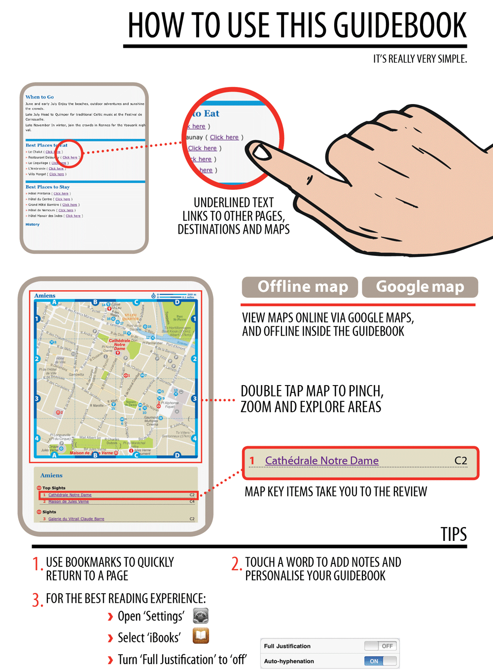 GETTING THE MOST OUT OF LONELY PLANET MAPS E-reader devices vary in their - photo 1