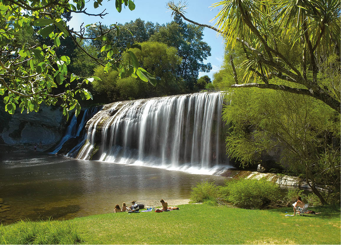 Rere Falls near Gisborne in the East Cape NZ Tourism New Zealand is situated - photo 14