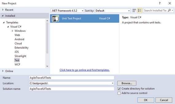 Figure 1-1 Selecting a template for a new Visual Studio project You will - photo 1