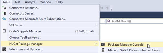 Figure 1-3 Adding a package to a project PMgt Install-Package - photo 3