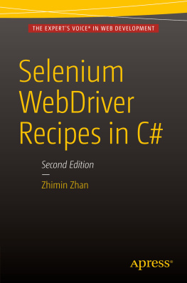 Zhan - Selenium webdriver recipes in c♯