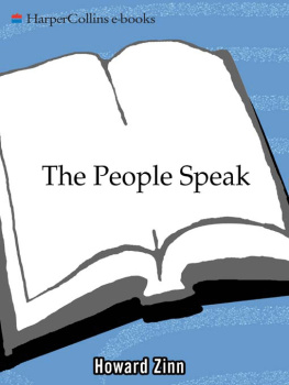 Zinn - The People Speak: a Performance Piece