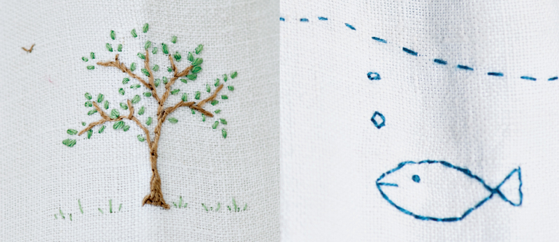 Inspired by the countryside Propping these naive embroideries on a table - photo 4