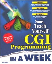 title Sams Teach Yourself CGI Programming in a Week author - photo 1