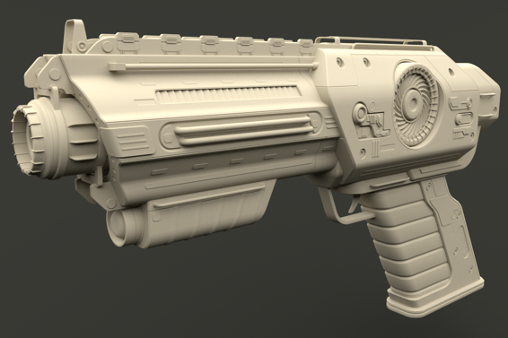 In this first chapter well create the basic beveled shapes of our gun Well - photo 1