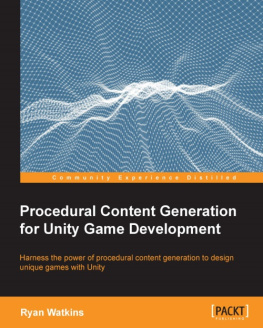 Watkins - Procedural content generation for Unity game development harness the power of procedural content generation to design unique games with Unity