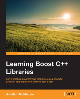 Mukherjee Learning Boost C++ Libraries