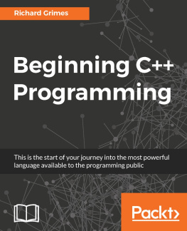 Richard Grimes - Beginning C++ Programming