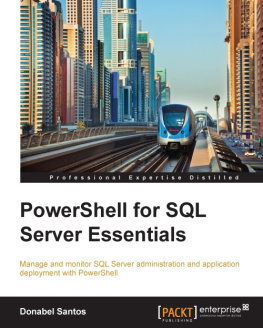 Santos - PowerShell for SQL Server Essentials