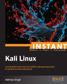 Singh - Instant Kali Linux