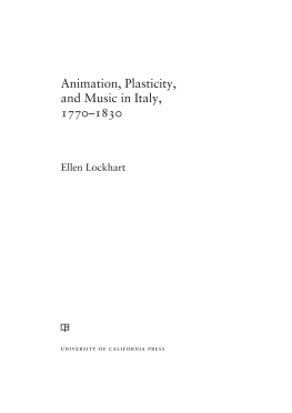 Lockhart - Animation, Plasticity, and Music in Italy, 1770-1830