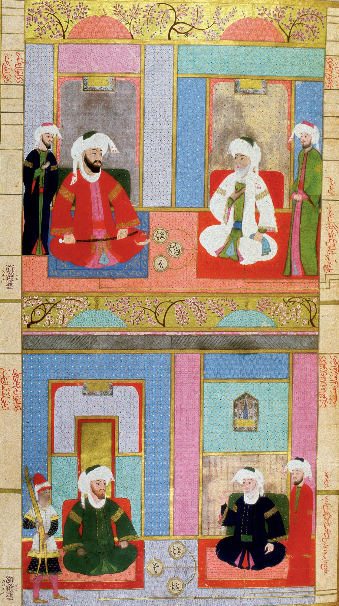 A 16th-century Ottoman miniature showing the first four caliphs who ruled after - photo 3