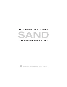 Welland - Sand: the never-ending story