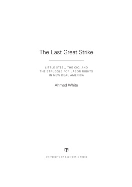 White - The last great strike: Little Steel, the CIO, and the struggle for labor rights in New Deal America