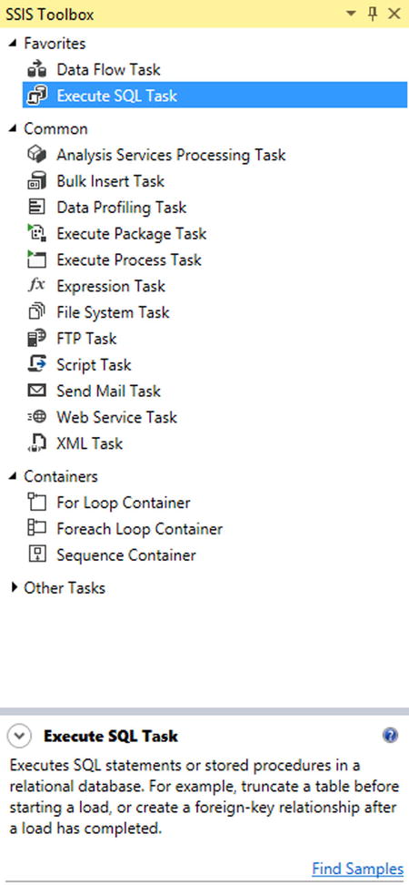 Figure 1-3 Control Flow Tasks As mentioned Control Flow Tasks contain - photo 3