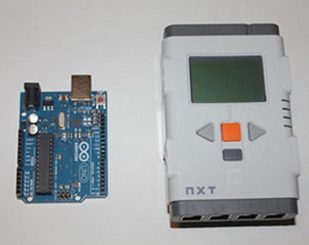 Figure 1-2 The Arduino and the LEGO Mindstorms NXT Intelligent Brick The - photo 2