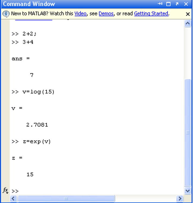 Figure 1-4 Figure 1-4 If the result of a command is not assigned to a - photo 4