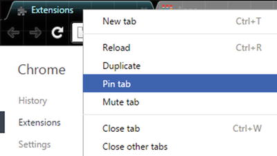 Figure 1-2 Pinning the chromeextensions tab Note Sandboxing is a - photo 2