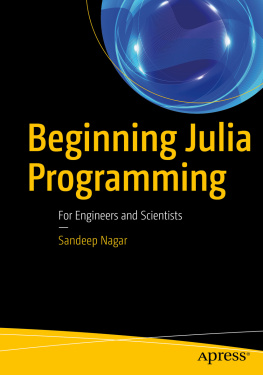 Nagar - Beginning Julia programming for engineers and scientists