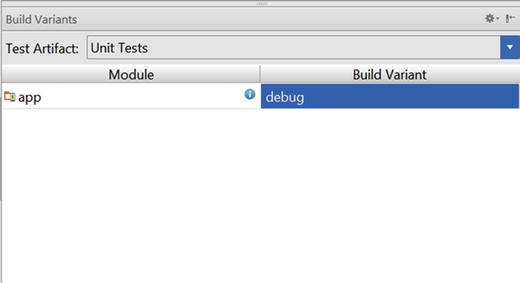 Figure 1-5 Choose Unit Tests in Build Variant Create the Unit Tests code - photo 5