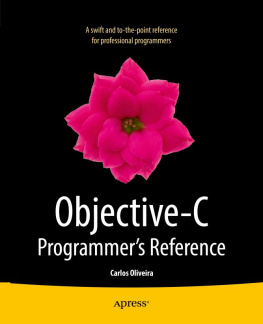 Oliveira - Objective-C Programmers Reference