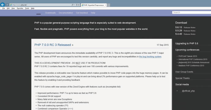 Figure 1-1 PHPNET 092415 The wwwphpnet home page provides - photo 1