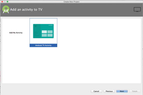 Figure 1-3 Selecting an Android TV template The next screen you encounter - photo 3