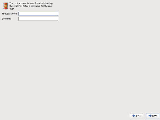 Figure 1-10 Root password Now we are offered several options before - photo 10