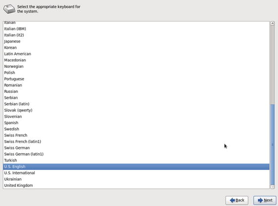 Figure 1-5 Keyboard Now we have to choose whether to install CentOS in a - photo 5