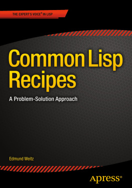 Weitz Common Lisp Recipes: a Problem-Solution Approach