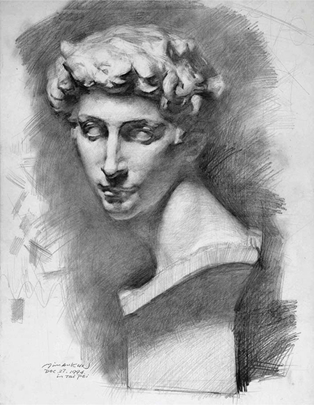 GIOVANNI MEDICI Pencil on drawing paper 2314 1812 59cm 47cm 1994 - photo 9