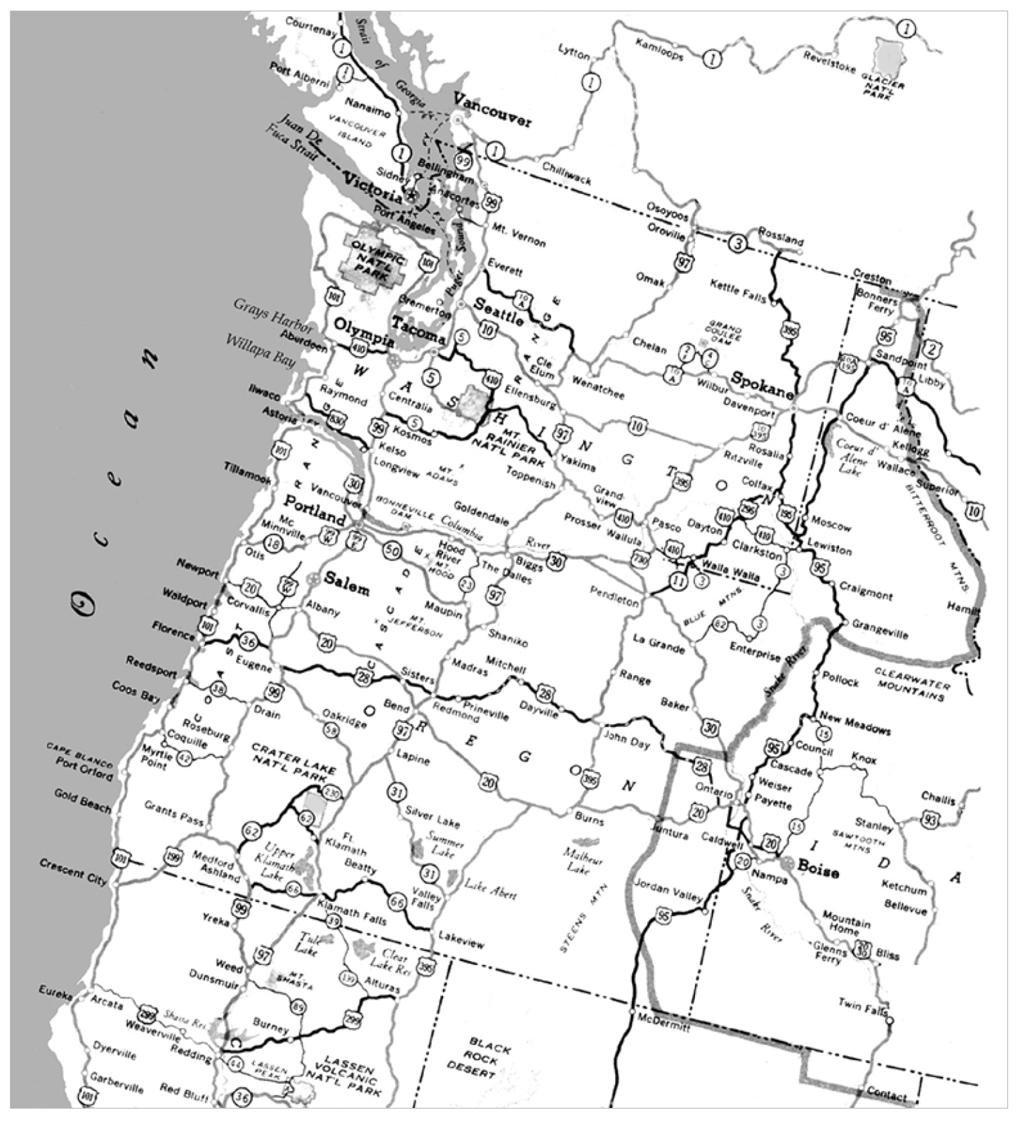 The Pacific Northwest and its Highway Grid 1941 Library of Congress - photo 4
