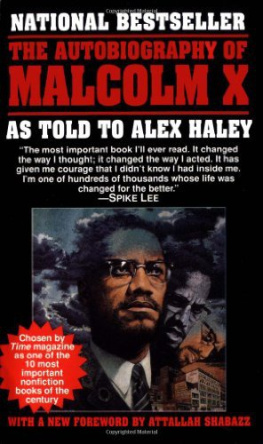 X Malcolm The Autobiography of Malcolm X