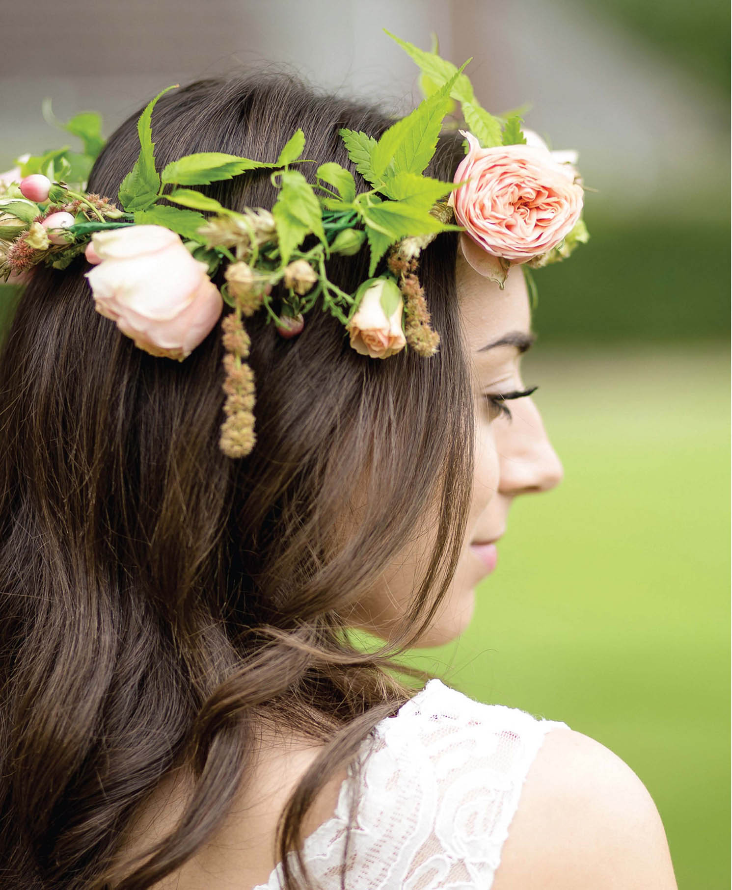 Brides throughout history have worn chaplets of flowers Although modern brides - photo 7