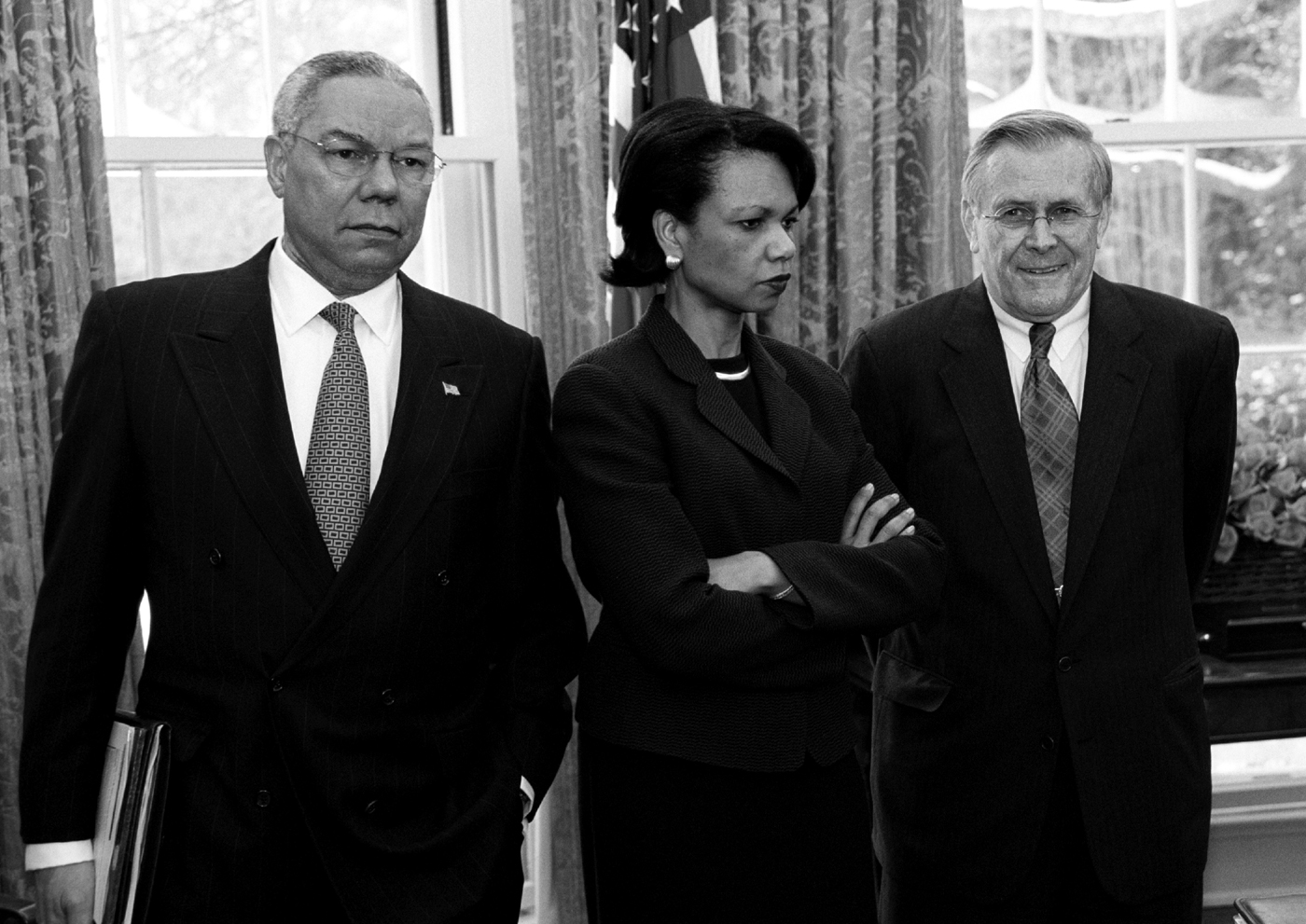 2 Secretary of State Colin Powell National Security Adviser Condoleezza Rice - photo 2