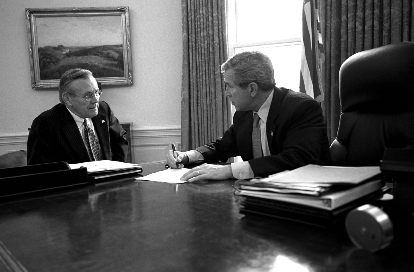 9 Rumsfeld met regularly with Bush in private to review plans concerns and - photo 9