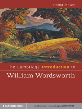 Mason - The Cambridge Introduction to William Wordsworth