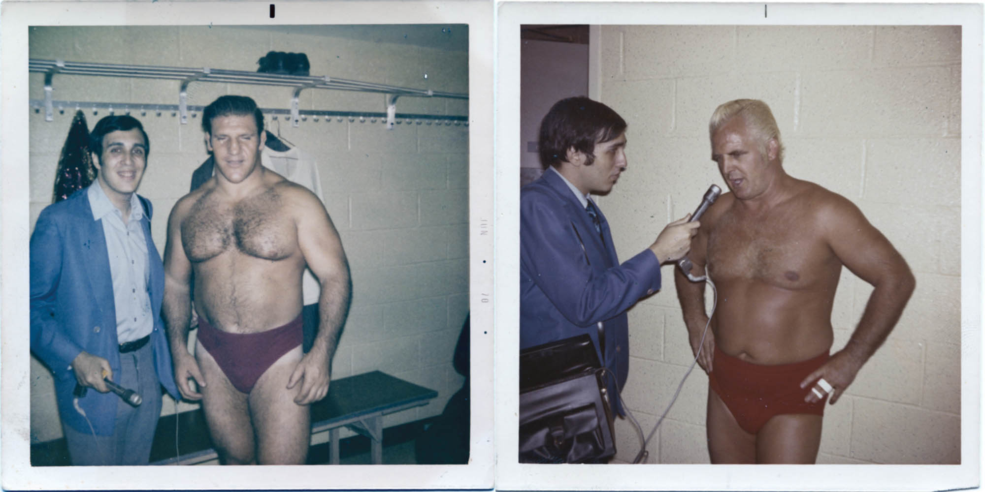 Apter Chat time in 1971 with Bruno Sammartino left and Eddie Graham right - photo 6