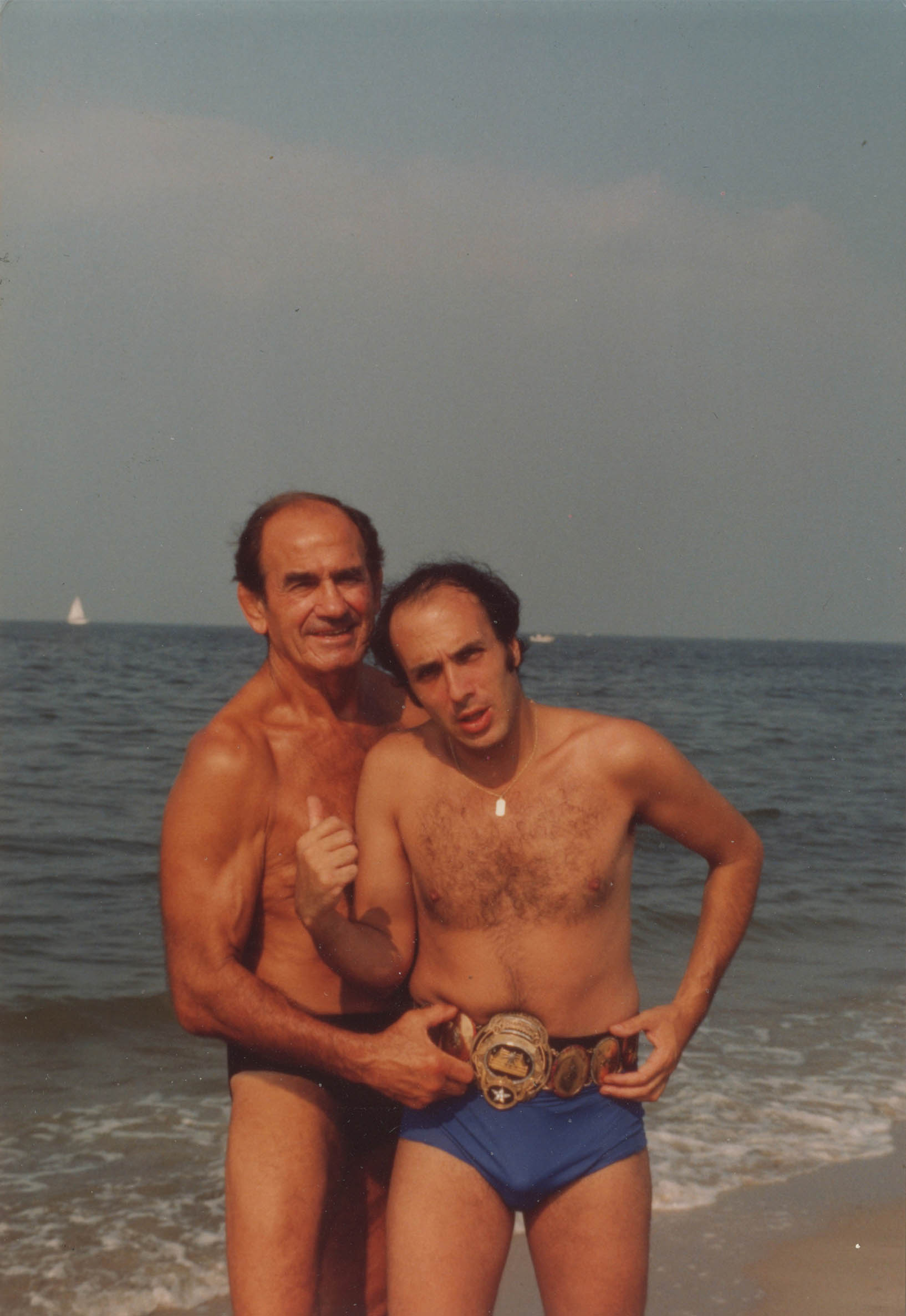 The legendary Lou Thesz places the original World Championship belt around my - photo 23