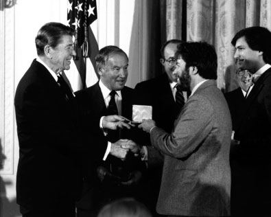 US President Ronald Reagan awarded Steve and me the US Technology Medal in - photo 19