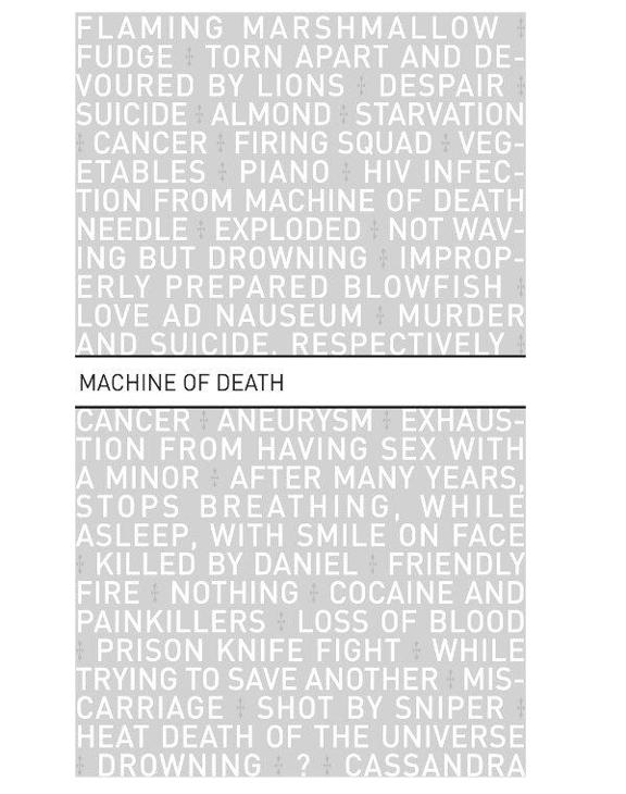 Machine of Death A Collection of Stories About People Who Know How They Will Die - image 6